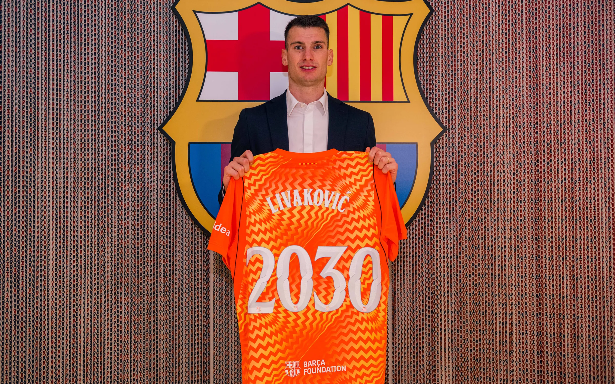 Dominik Livaković, joueur du Barça