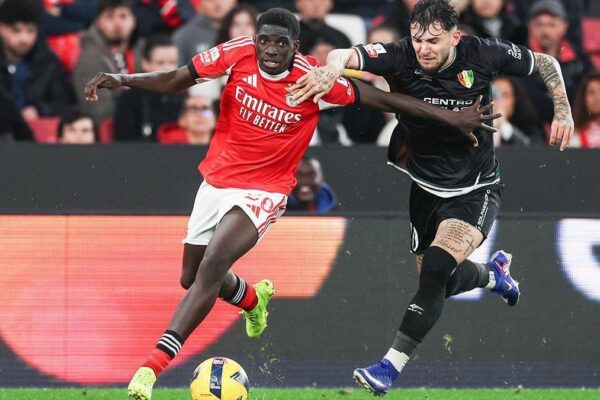Daniel Banjaqui sous les couleurs du Benfica.