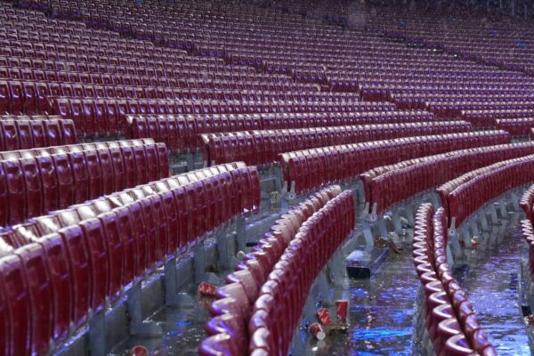 La pelouse du Camp Nou lors du Clásico entre le Barça Femení et le Real Madrid.