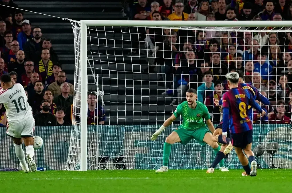 Les joueurs du Barça lors d’une rencontre face au Real Madrid.