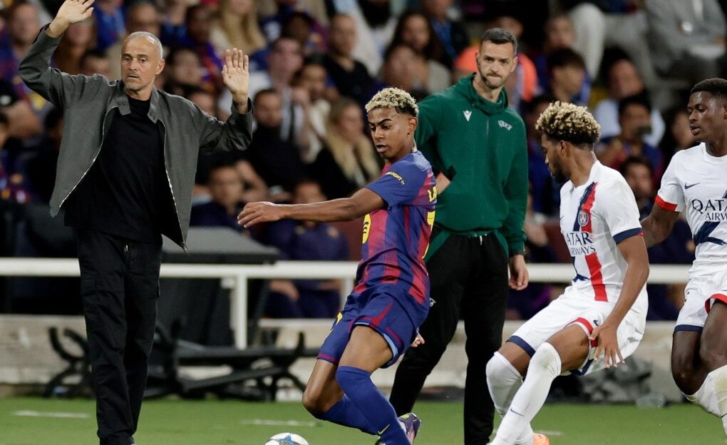 Luis Enrique en conférence de presse avant le match du PSG contre le Barça.