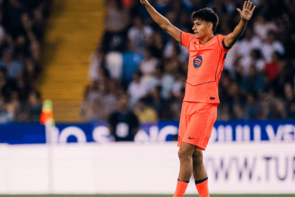 Brian Fariñas sous les couleurs du FC Barcelone.
