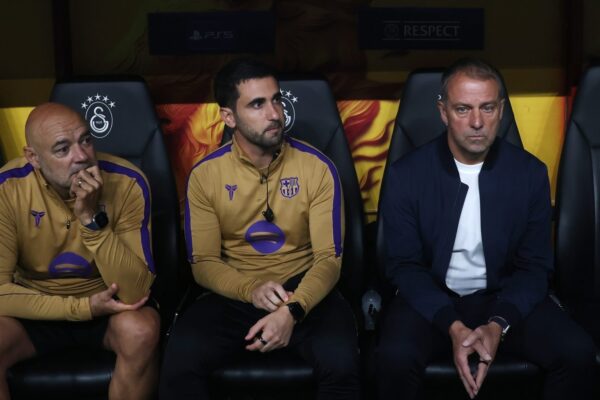 João Cancelo lors du match du Barça contre Galatasaray en Ligue des Champions.