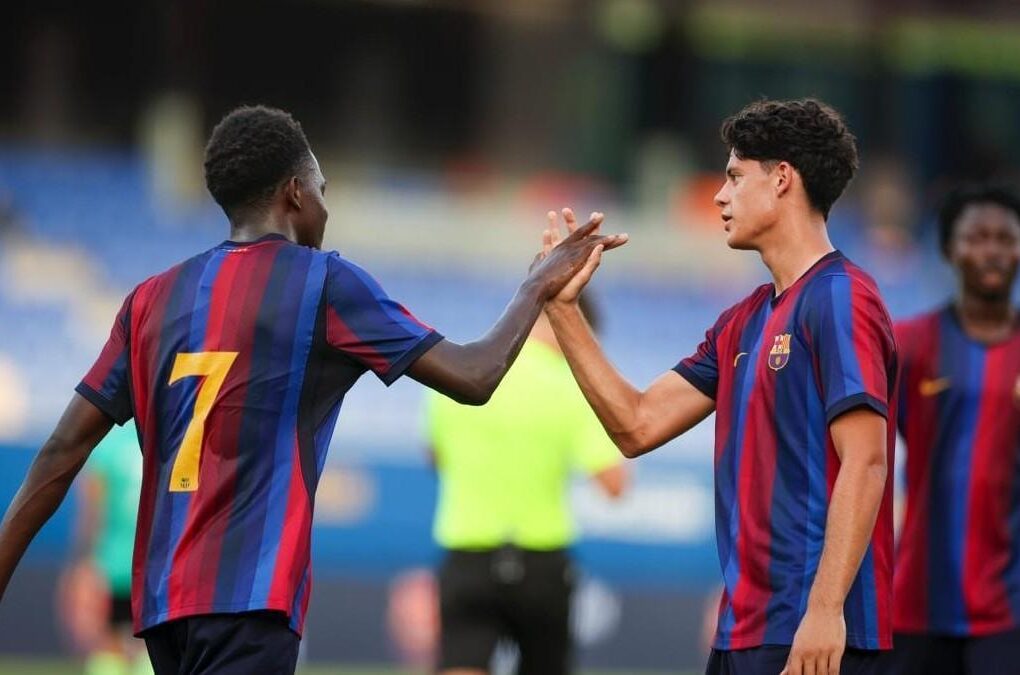Álex Campos, défenseur central et capitaine du Barça Atlètic.