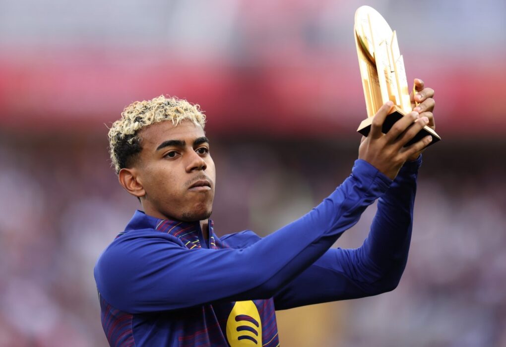 Lamine Yamal, attaquant du Barça et lauréat du Trophée Kopa 2026.