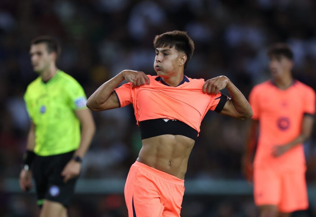 Brian Fariñas sous les couleurs du FC Barcelone.