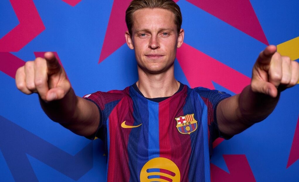 Frenkie de Jong à l'entraînement avec le Barça.