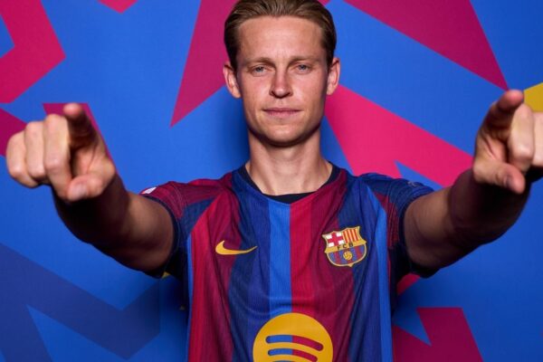 Frenkie de Jong à l'entraînement avec le Barça.