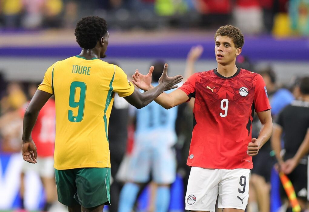 Hamza Abdelkarim, jeune attaquant égyptien du FC Barcelone.
