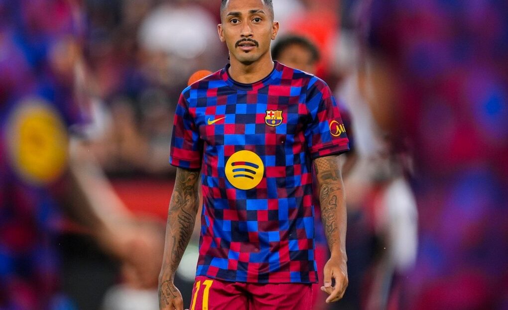 Raphinha, capitaine et meilleur buteur du Barça, sous le maillot blaugrana.
