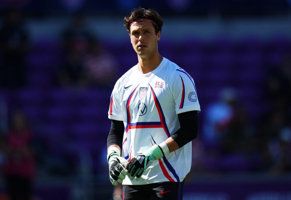 Diego Kochen, gardien du Barça prêté à Lyngby, sous le maillot des États-Unis.