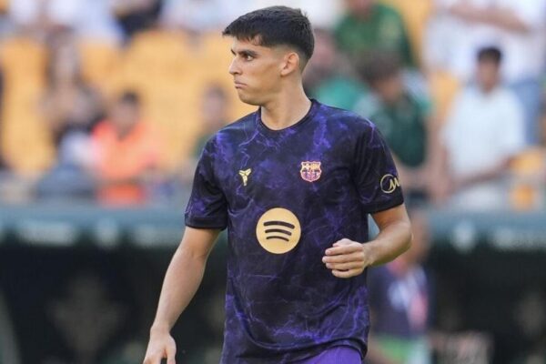 Gerard Martín lors du match du Barça contre le Betis.