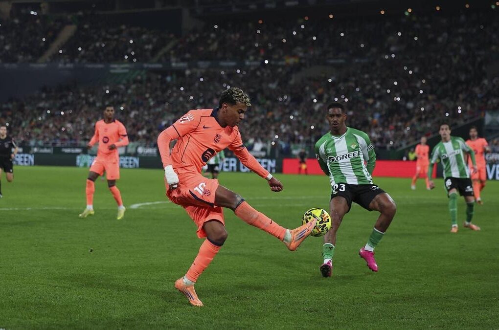 Les joueurs du Barça et du Betis lors d'une rencontre de Liga.