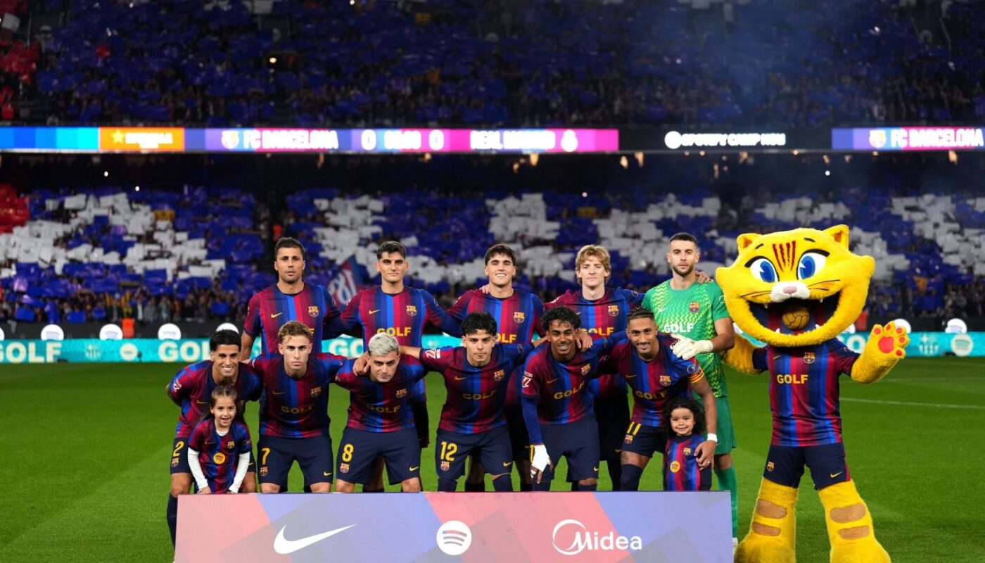 Raphinha lors de la rencontre entre le Barça et le Real Madrid au Camp Nou.