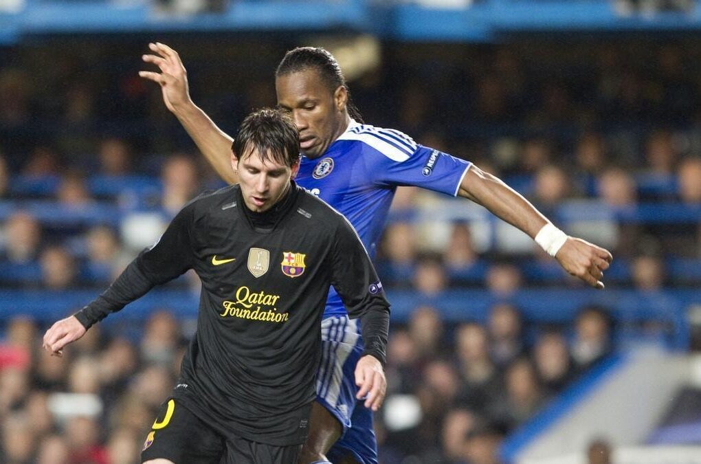 Lionel Messi sous le maillot du Barça face à Chelsea en Ligue des Champions.