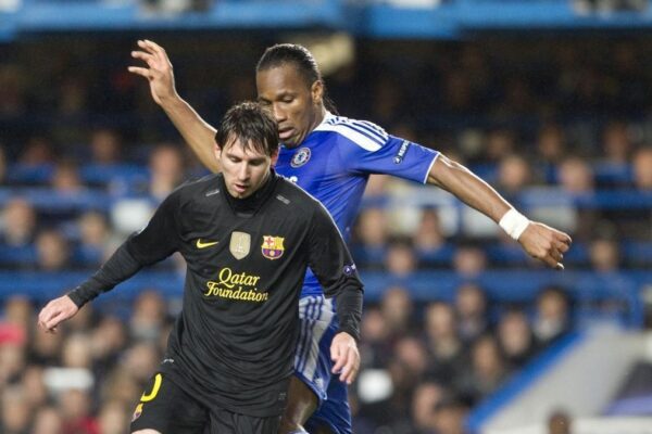 Lionel Messi sous le maillot du Barça face à Chelsea en Ligue des Champions.