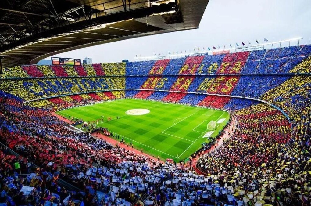 Le Camp Nou, stade du Clásico entre le Barça et le Real Madrid.
