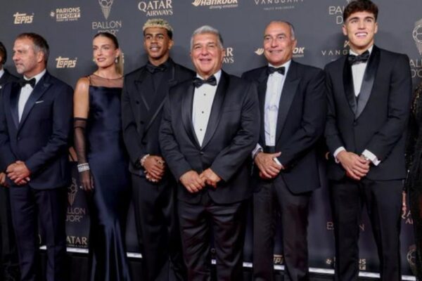 Lamine Yamal, membre de la délégation du Barça pour la cérémonie du Ballon d’Or à Londres.