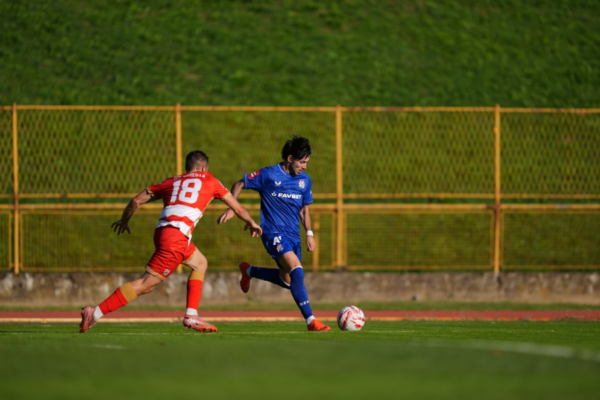 Dani Rodríguez sous les couleurs du Dinamo Zagreb après son retour sur le terrain.