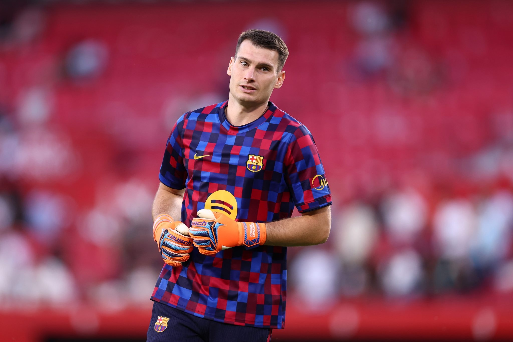 Dominik Livaković, joueur du Barça
