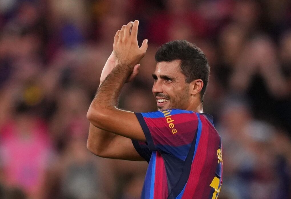 Rodri sous le maillot du Barça avant son premier Clásico face au Real Madrid.