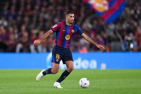 Rodri sous le maillot du Barça.