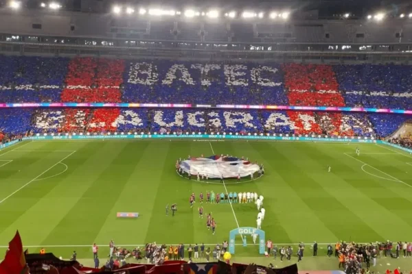 Les tribunes du Spotify Camp Nou lors du Clásico entre le Barça et le Real Madrid.
