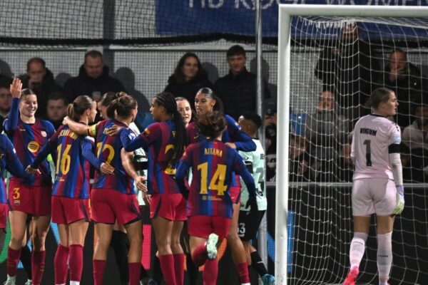 Les joueuses du Barça Femení lors de leur victoire contre HB Køge en Ligue des Champions.
