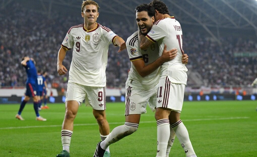 Mikel Merino lors du match de l'Espagne contre la Croatie en Ligue des nations.