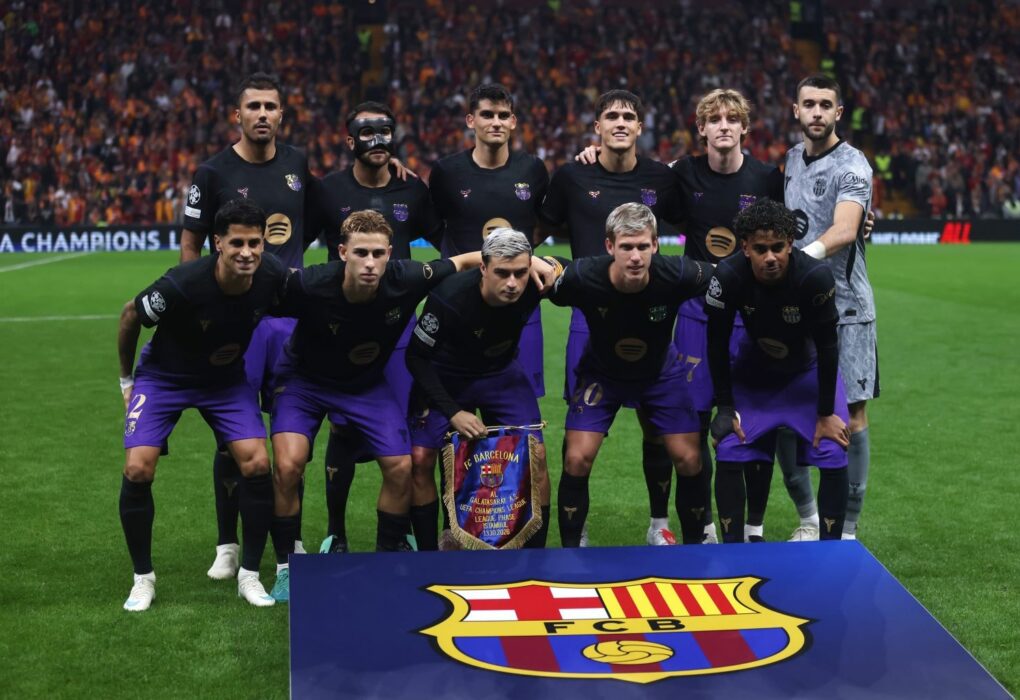Lamine Yamal avec le Barça lors du match contre Galatasaray.