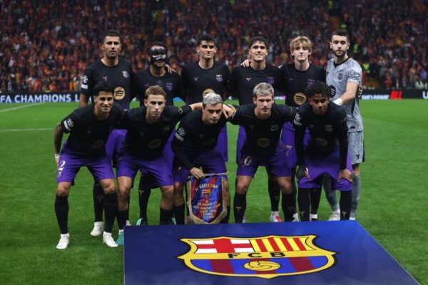 Lamine Yamal avec le Barça lors du match contre Galatasaray.